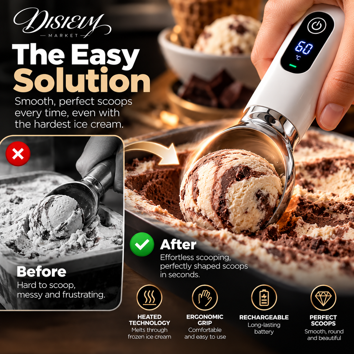 DISIEIM™ Heated Ice Cream Scoop